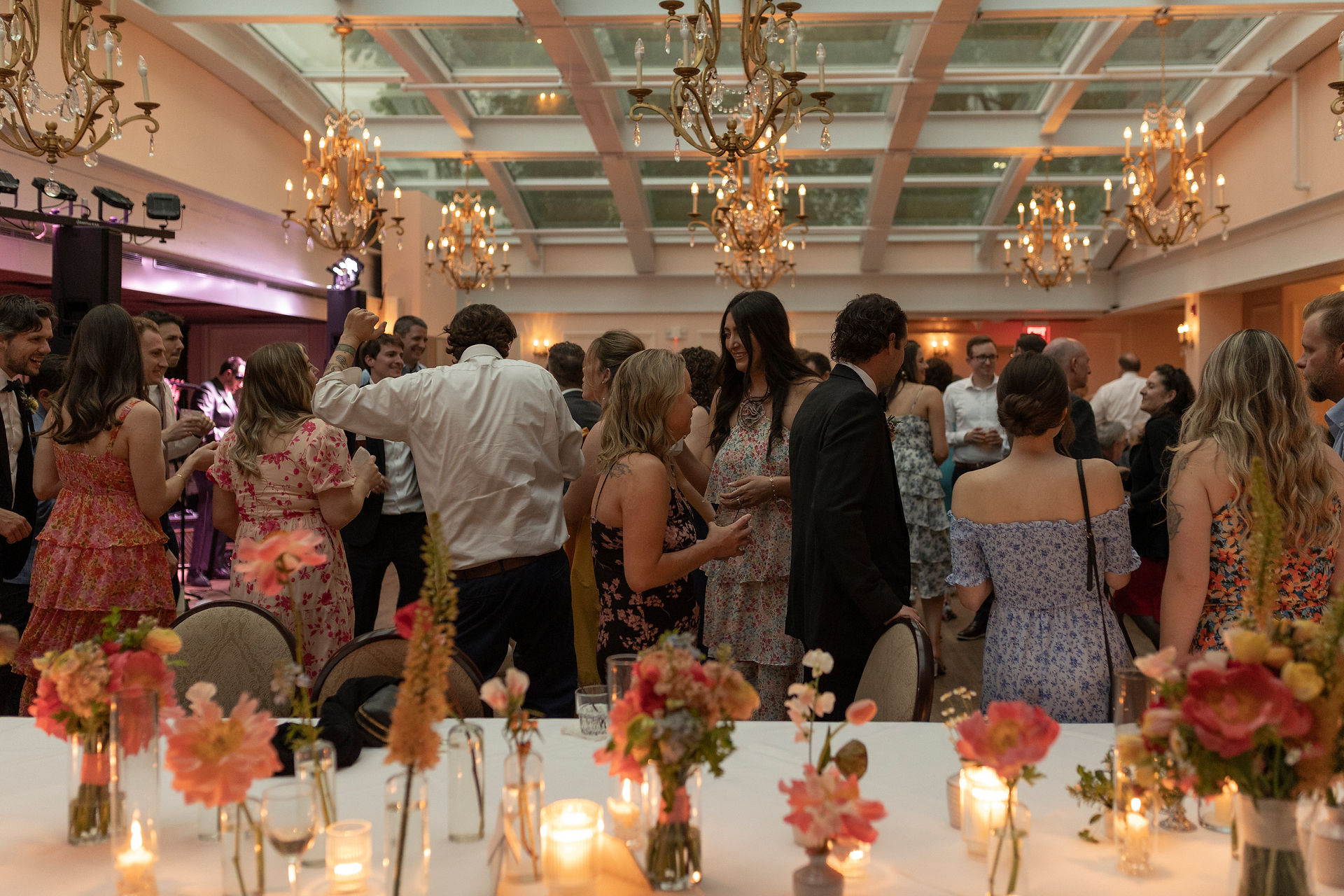 Wedding at The Madison Club in Madison Wisconsin Wedding Venue The Atrium Wedding Reception