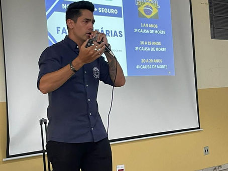 Palestras em Novembro de 2022 sobre Segurança Aquática na E.E. Profº Dante Guedine Filho