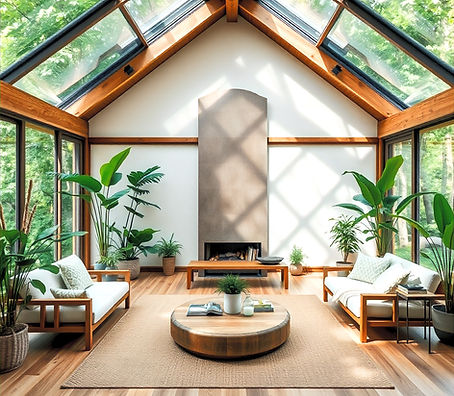 sustainable natural home, large a spacio