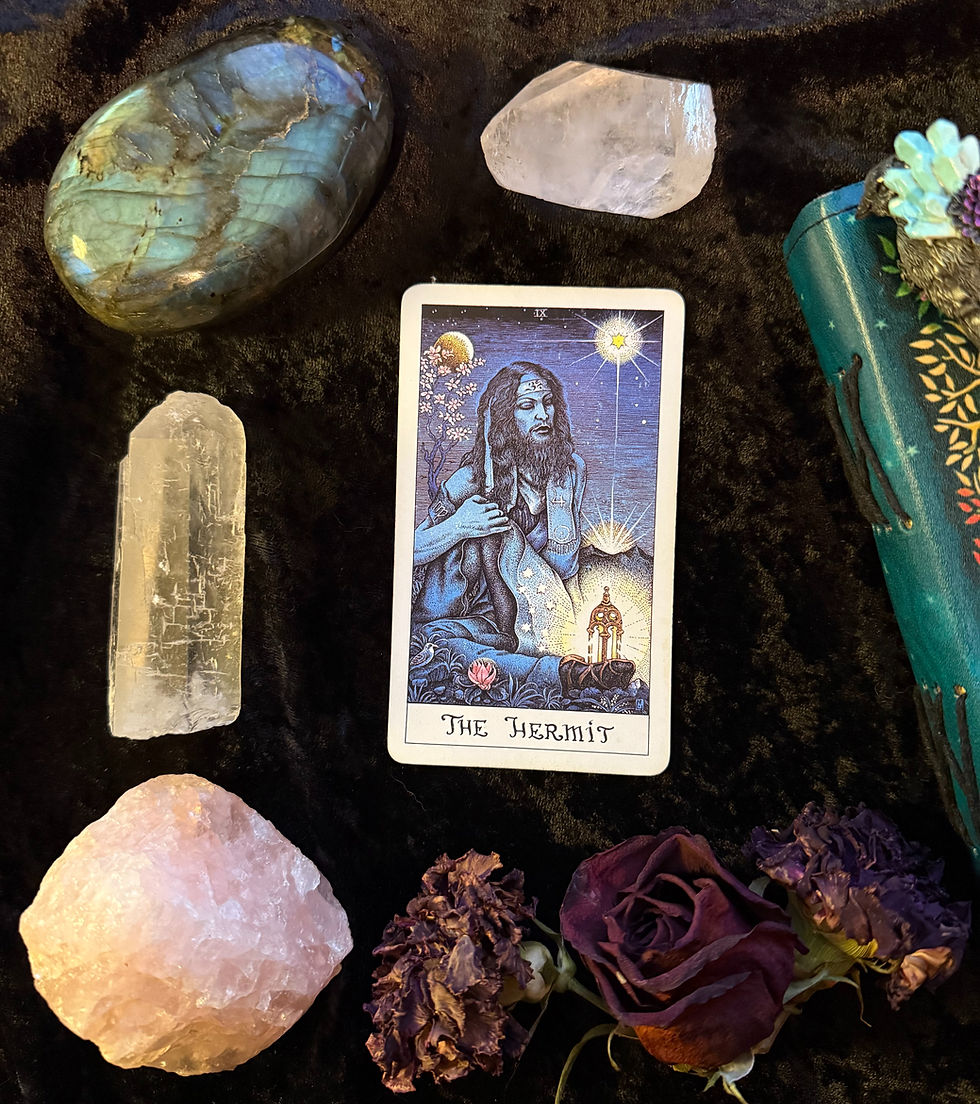 The Hermit from the Cosmic Tarot Deck.