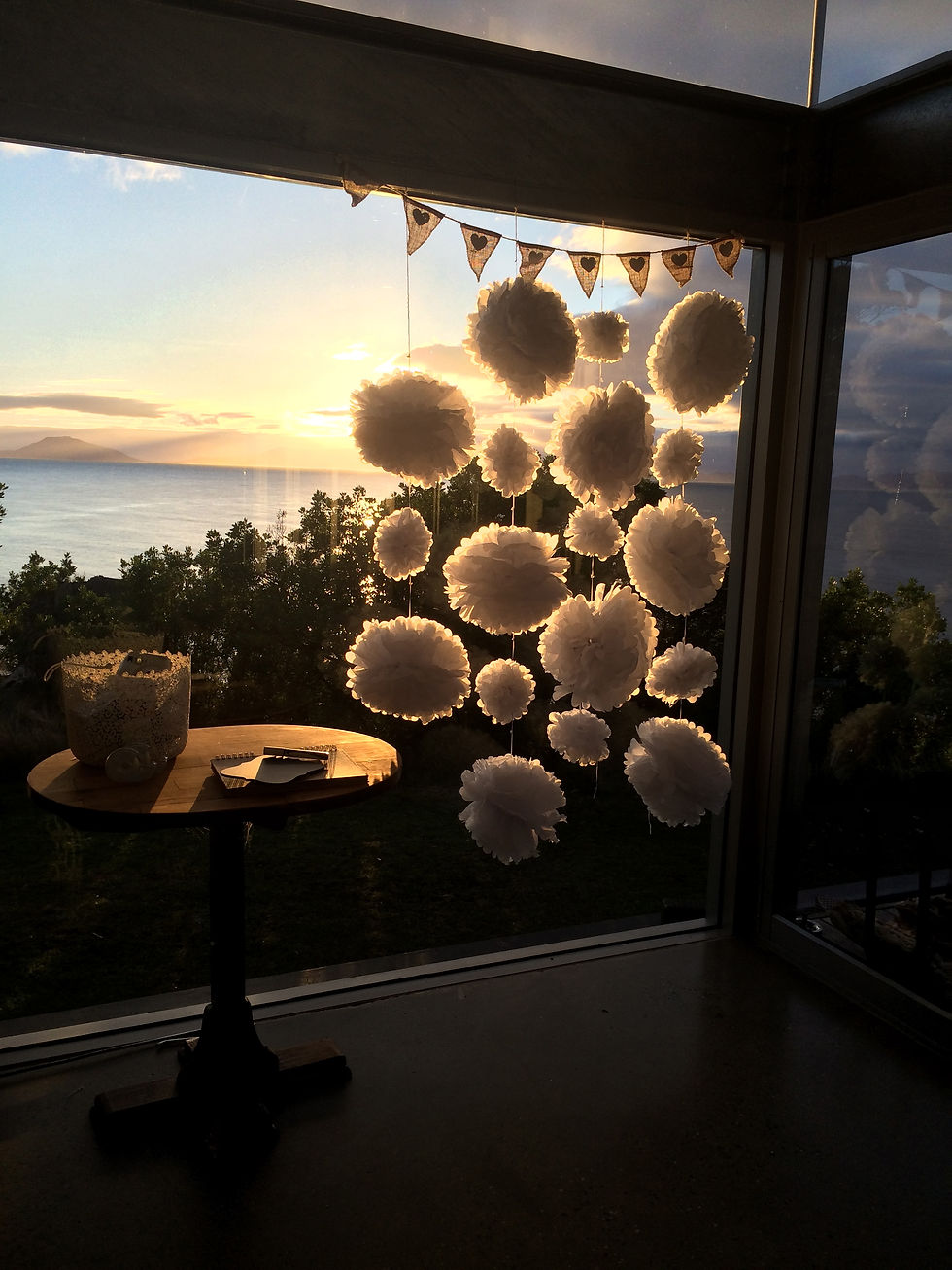 photo booth at sunrise.