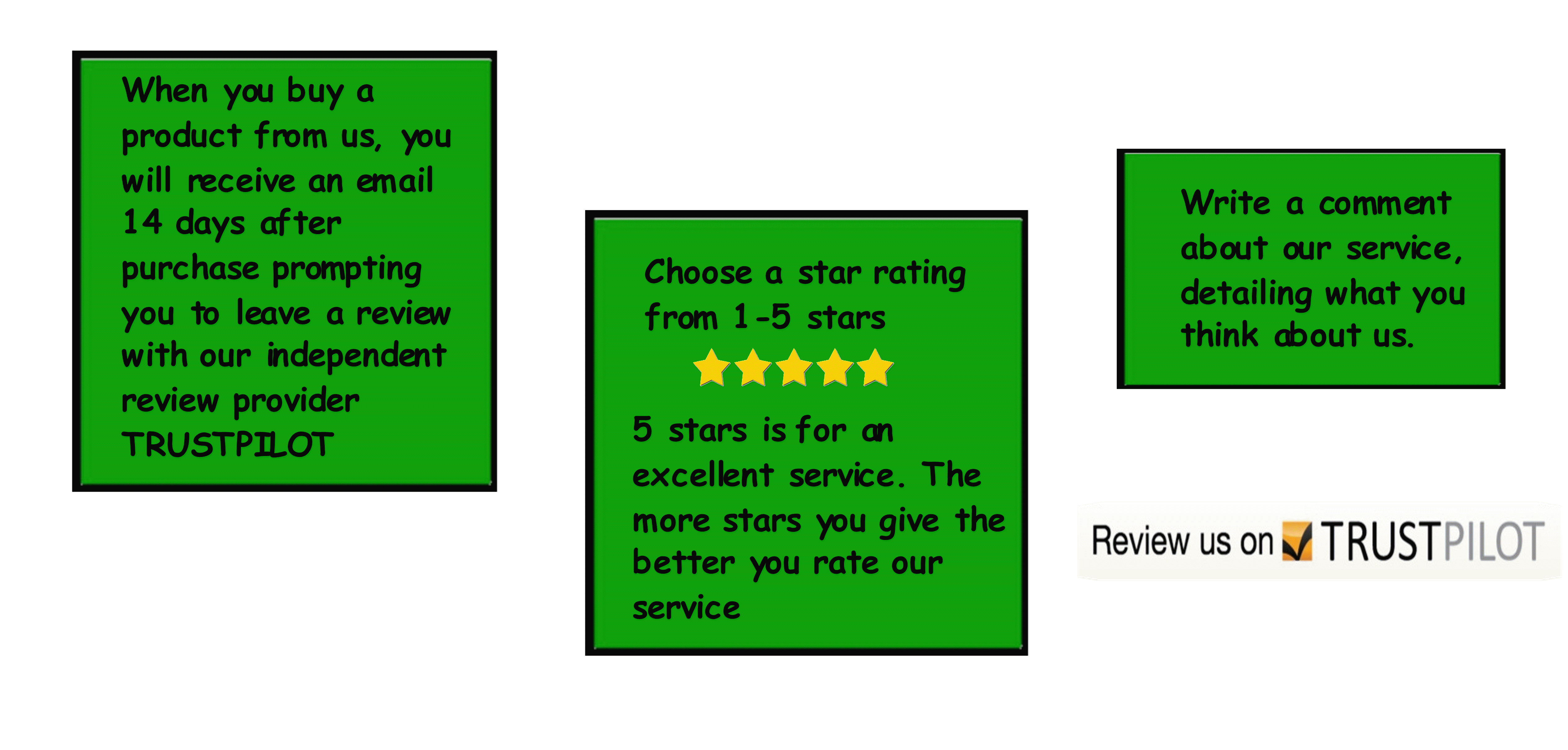 Write a Review - Leave Feedbak Comfy Creations