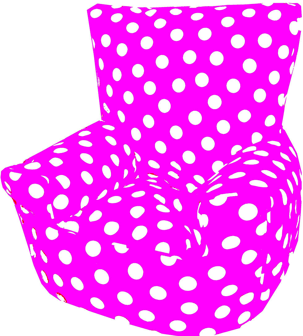 Thumbnail: Polka Dot Spots Children's Bean Bag Chair Pink