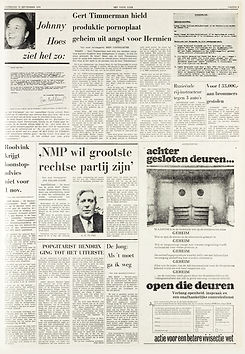jimi hendrix newspapers 1970 / het vrije volk sept. 19 1970
