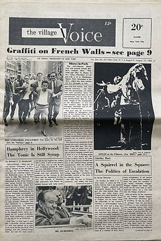 jimi hendrix newspaper 1968 THE VILLAGE VOICE   August 9,  1968
