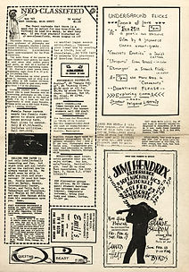 jimi hendrix newspaper collector/the paper boston feb. 12, 1968 / AD Concerts