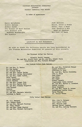 jimi hendrix memorabilia 1970 /letter vietnam moratorium committee jan. 1970