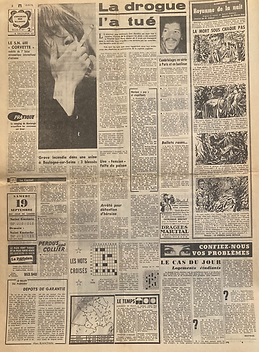 jimi hendrix newspapers 1970 / le parisien sept. 19 & 20, 1970
