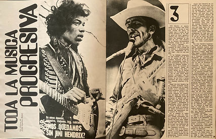 jimi hendrix magazines 1970 / mundo joven june 27,1970