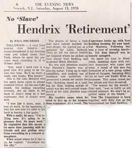 the Newark Evening News august 15, 1970 newspaper P.R.archives press collector