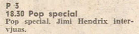 dagens nyheter june 3, 1969 newspaper P.R archives press/ jimi hendrix interview