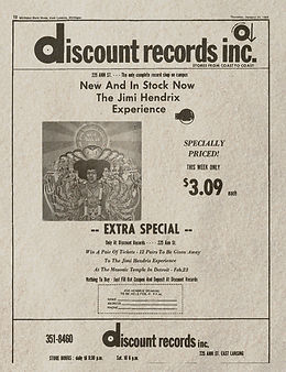 jimi hendrix newspapers 1968/ state news :AD concert january 25 1968