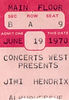 TICKET CONCERT 1970