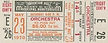 jimi hendrix memorabilia 1970 / ticket concert