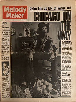 jimi hendrix newspapers 1970 / melody maker may 31, 1970