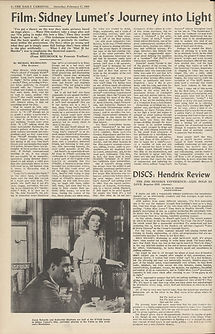 jimi hendrix newspaper/the daily cardinal february 17, 1968
