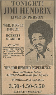 jimi hendrix memorabilia 1970