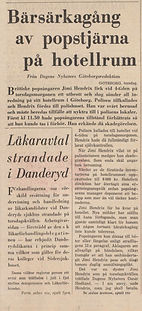 dagens nyheter newspaper archives press P.R january 5, 1968