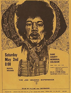 jimi hendrix memorabilia 1970 / handbill 1970