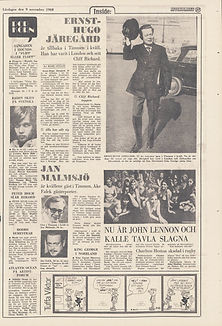 aftonbladet newspaper archives press P.R november 9, 1968