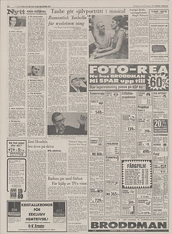 dagens nyheter newspaper archives press P.R november 28, 1968