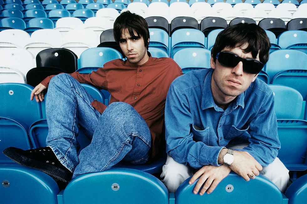 Oasis by Kevin Cummins. Maine Rd, Manchester City, 1994
