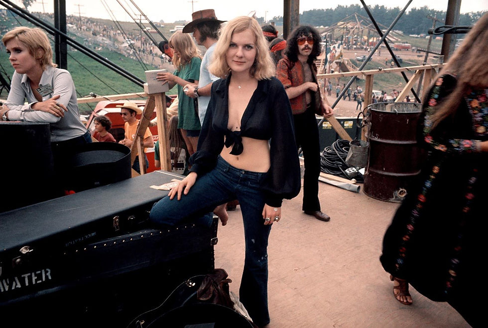 Leslie Loaf at Woodstock by Elliott Landy. Bethel, New York. 1969