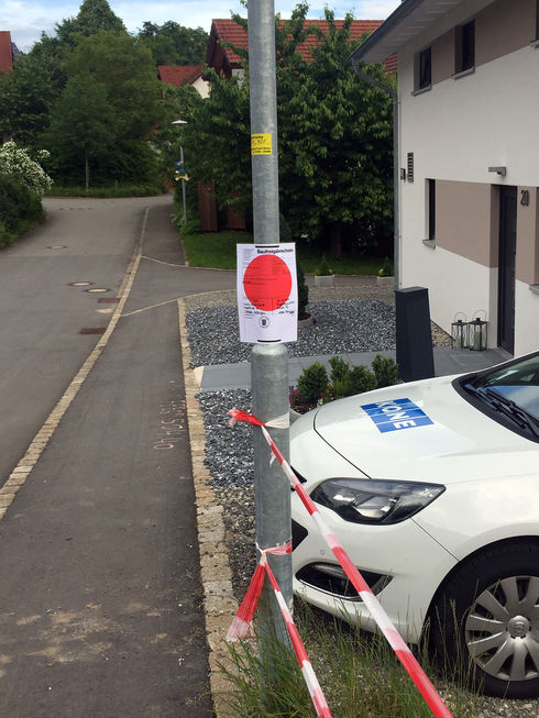 Baufreigabe angebracht