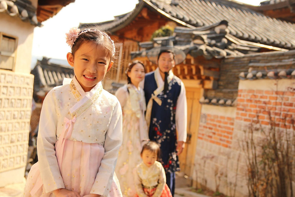 Family Photoshoot at Bukchon Hanok Village