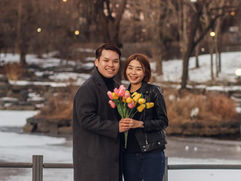 Winter Surprise Proposal at Yeouido Park Seoul by Sidiaz Photography
