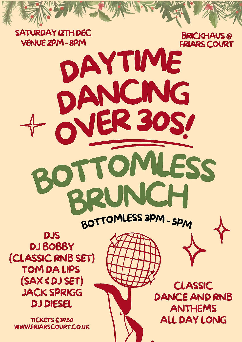 Daytime Dancing Bottomless Brunch