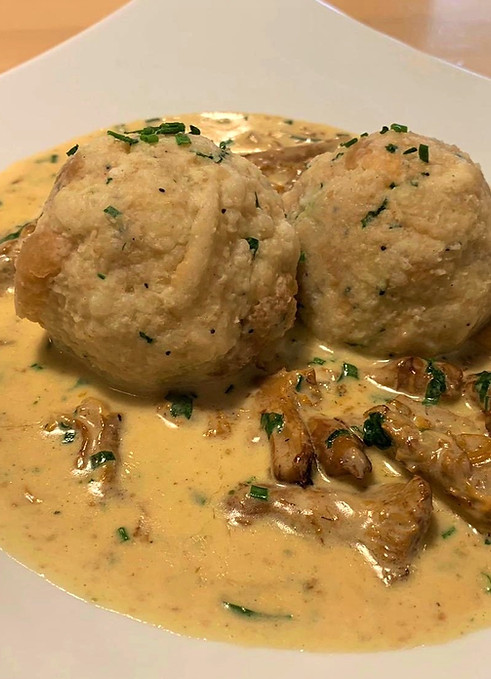 Semmelkloß Pfifferlinge