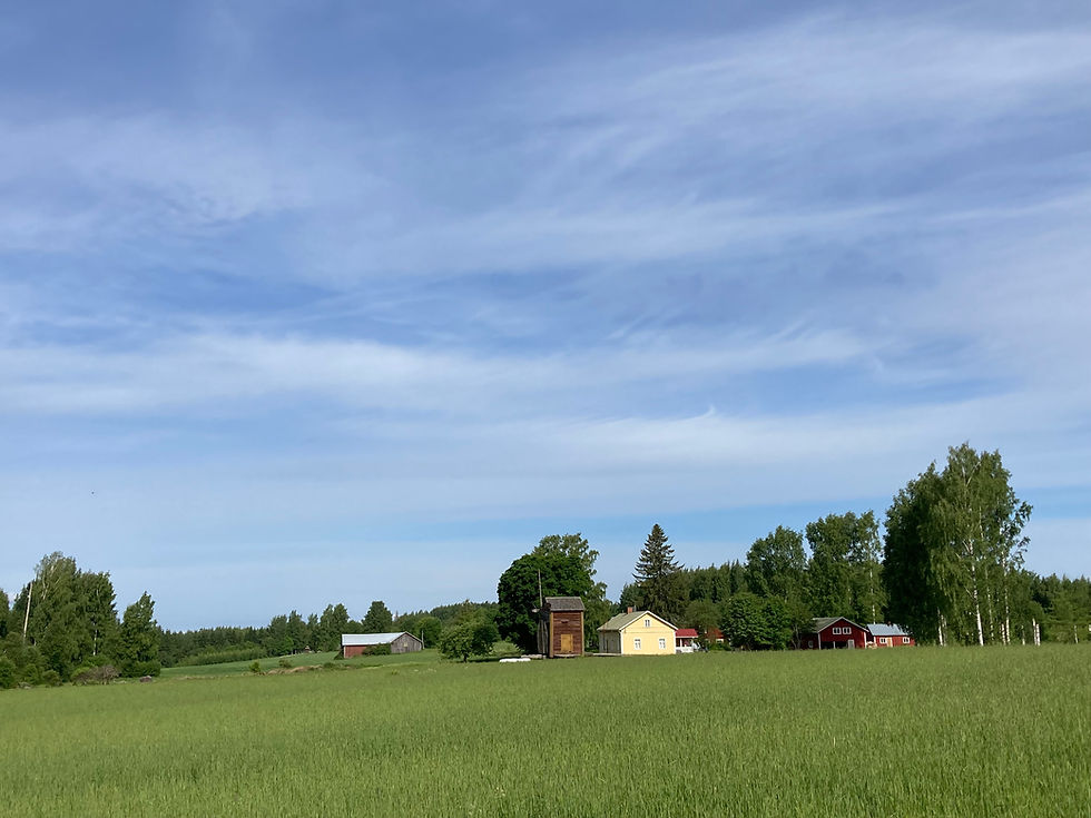 Maisema Haukiniemen kylässä Savonlinnassa. Kuva: Katri Nousiainen