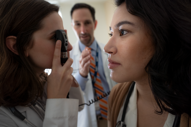 students eye exam