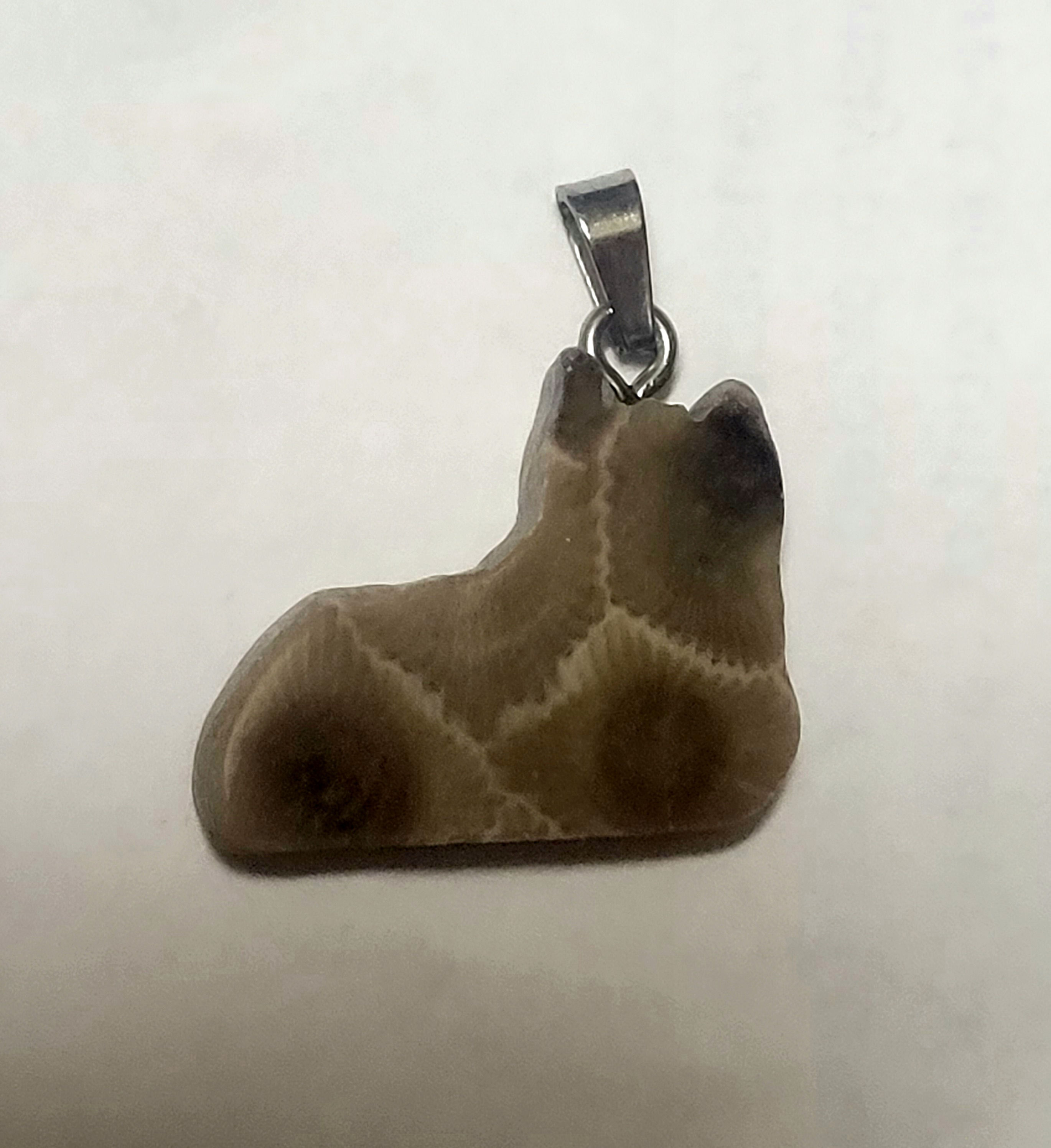 Cat petoskey pendant wholesale 30 pieces $240