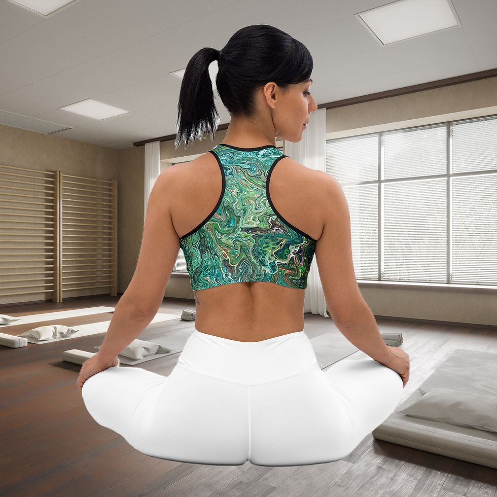 Primary Flow Sports Bra Back View