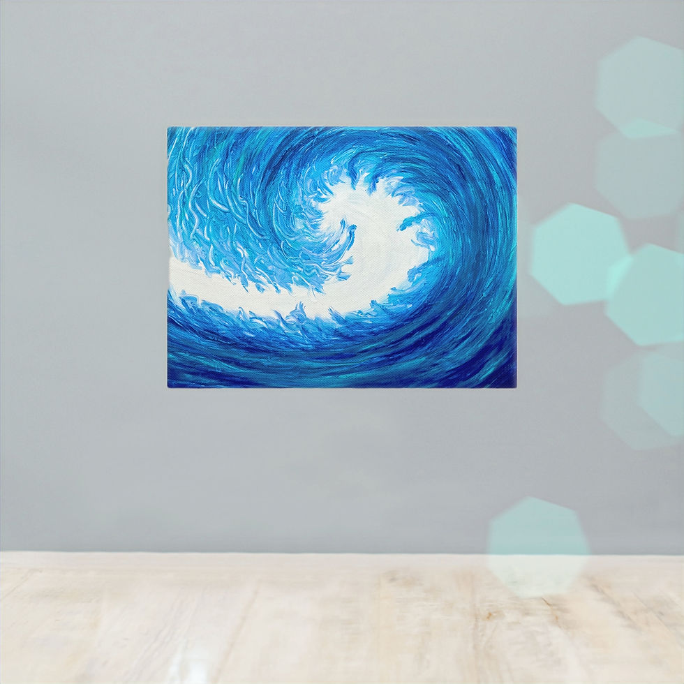 Blue Wave Art Print
