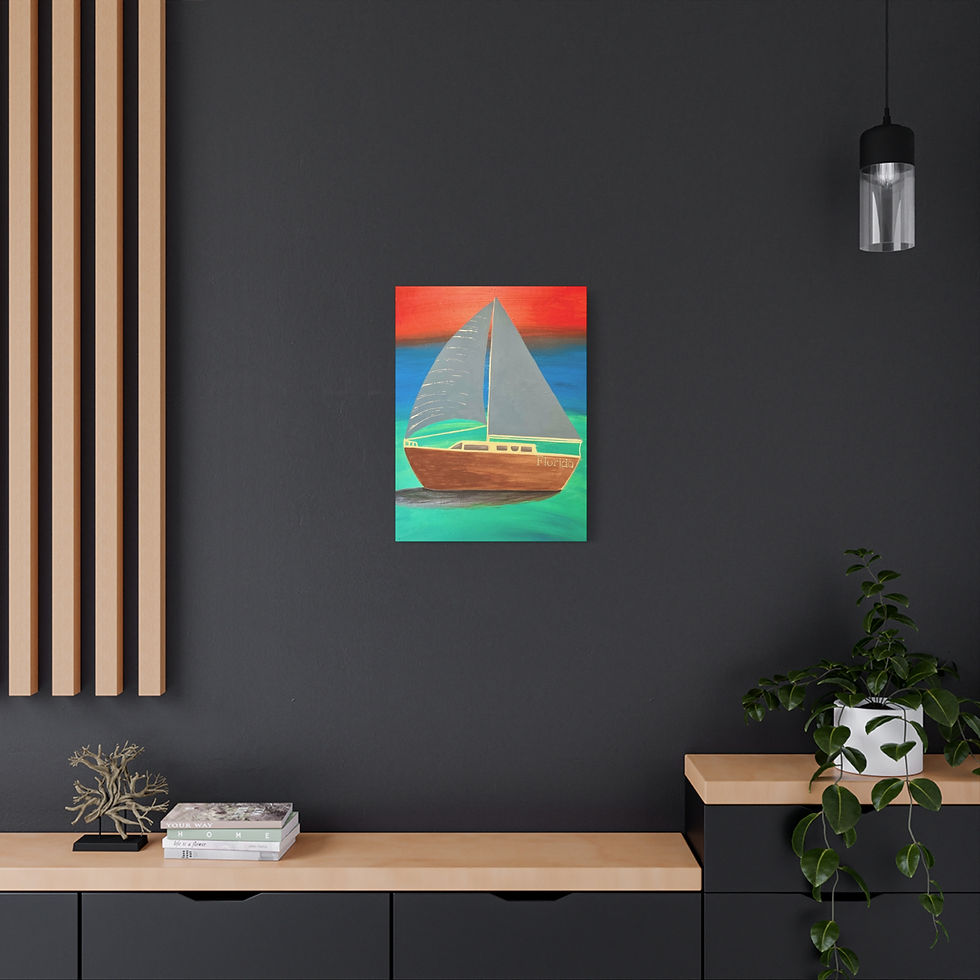 Thumbnail: Florida Sailboat Art Print