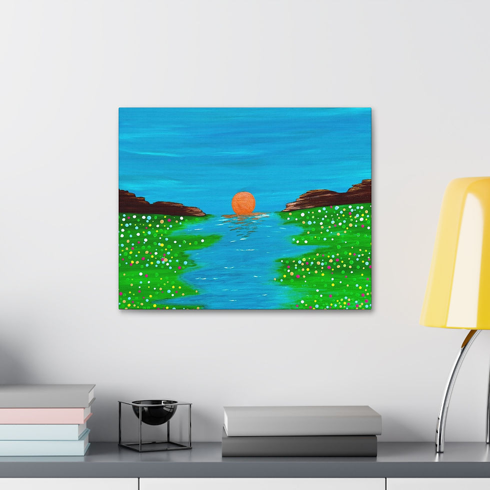 Thumbnail: Sunset River Art Print