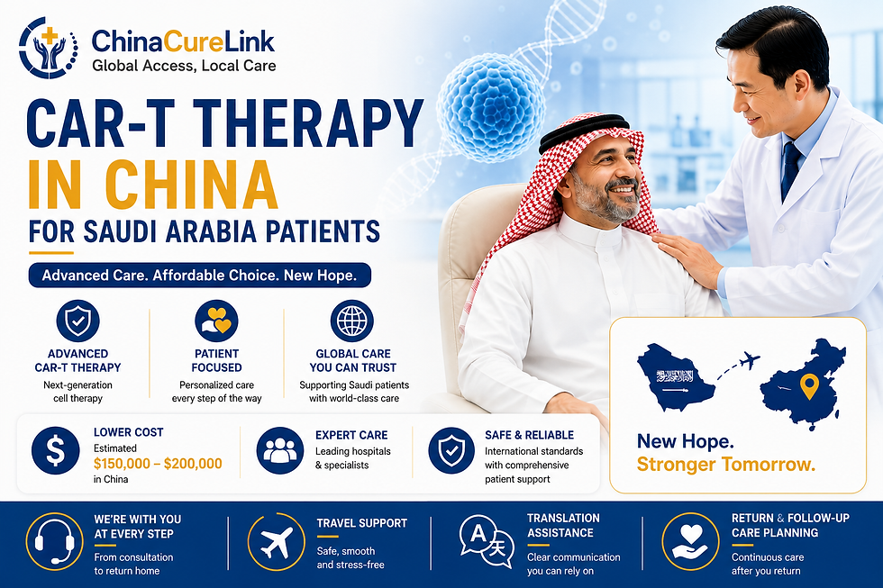 CAR-T Therapy in China for Saudi Arabia Patients: 7 Key Advantages to Consider in 2026