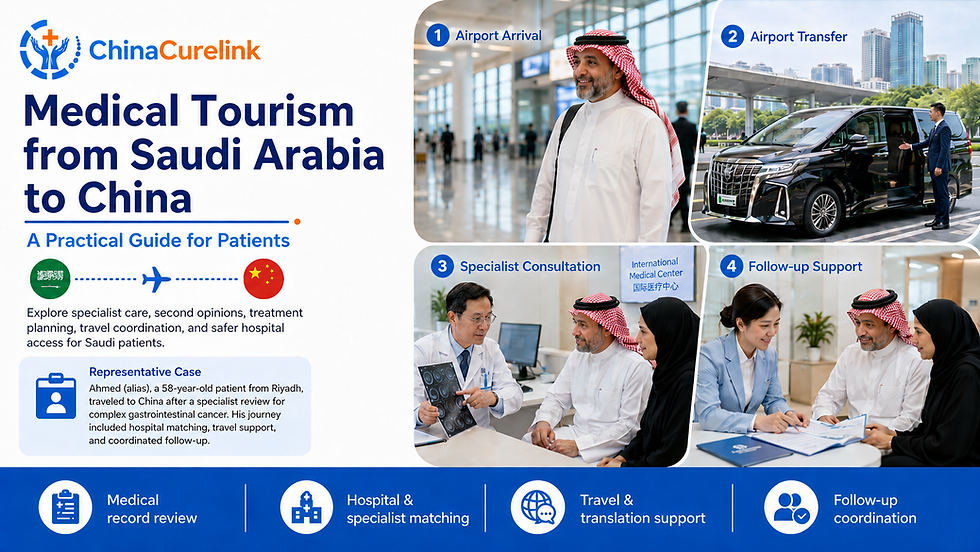 Chinese specialist consulting Saudi patient for overseas medical care