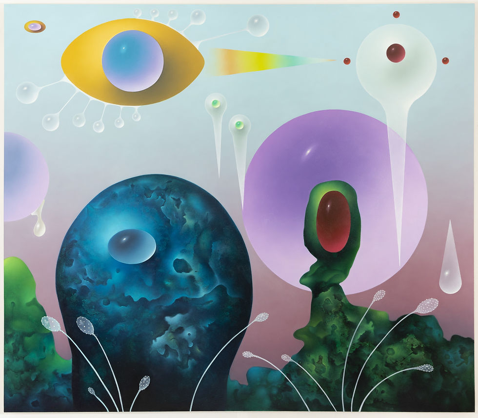 "The Watchers" oil on canvas, 60"x52"(152.5 cm x 132.8 cm), 2022.