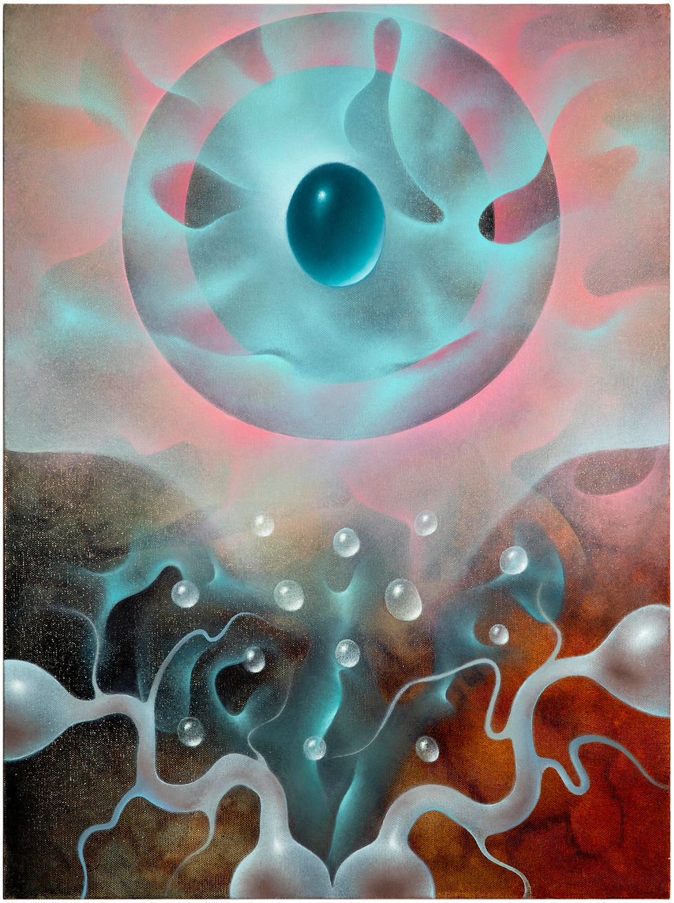 “Vital Force” oil on canvas, 70”x 60” (177.8 cm x 152.4 cm), 2025.