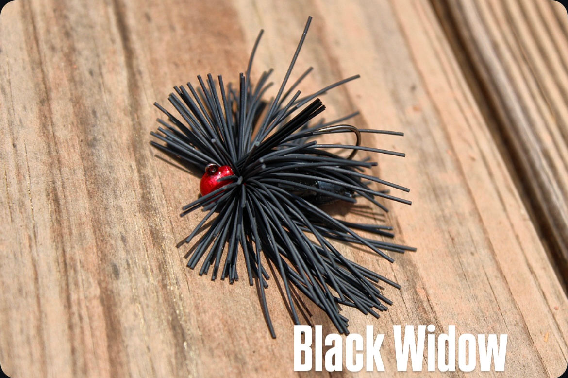 "BLACK WIDOW " KOOSHBALL MICRO URCHIN JIG