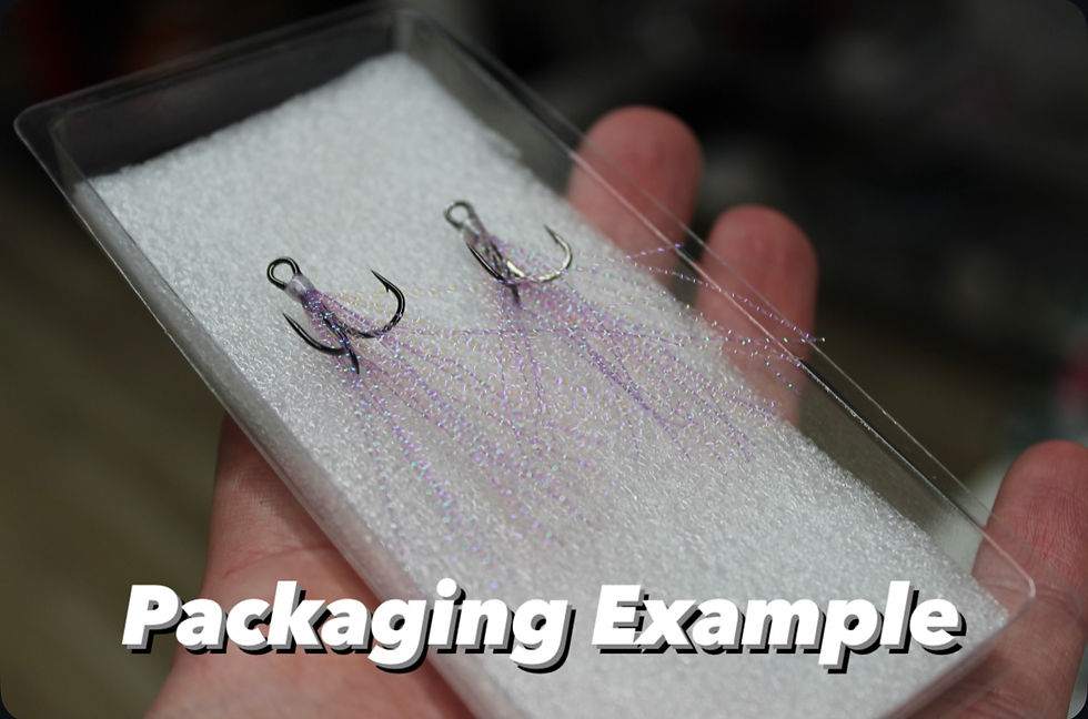 Thumbnail: "MB Classic" Karashi Tinsel Treble Hook 2pk