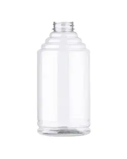32 oz (3 lbs) Clear PET Plastic Modern Round Beehive Honey Sauce Bottle 38-400 Neck Finish