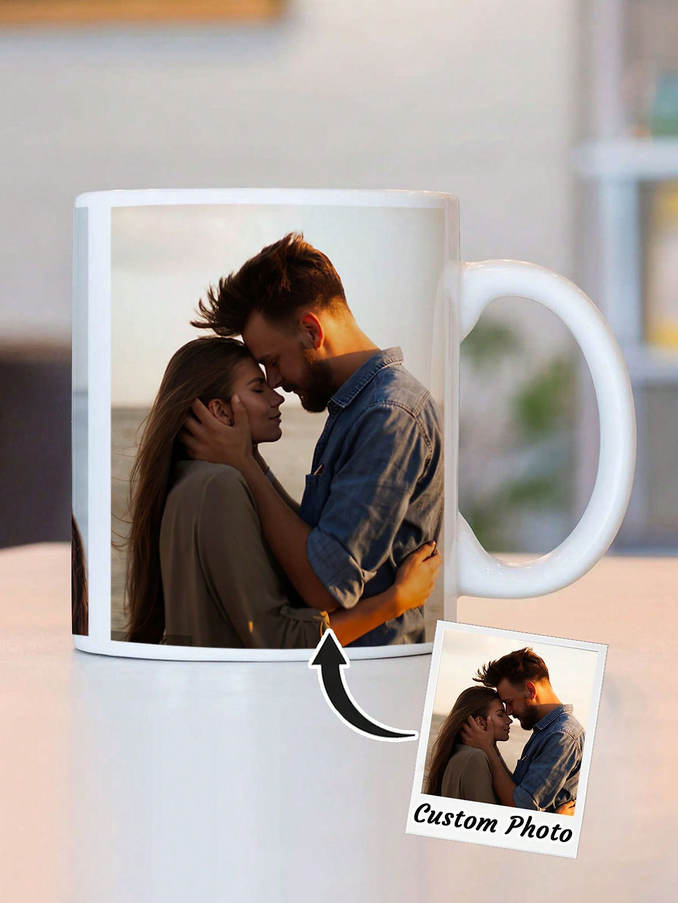 Miniatura: 1pc Custom Photo Mug Personalized Coffee Mug with Photo Unique Gift for Annivers