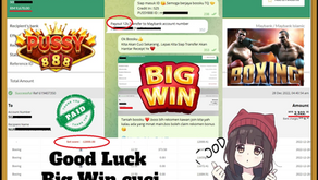 Congratulations🎊🎉  PUSSY888 Boxing Games 👏 ongong  Big Win cuci 12k !!! 🥰