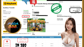 Congratulations 🎊🎉 MEGA888 : BonusBears 🎉DEPOSIT : 380 💰Cuci : RM 10K  !!! 🥰