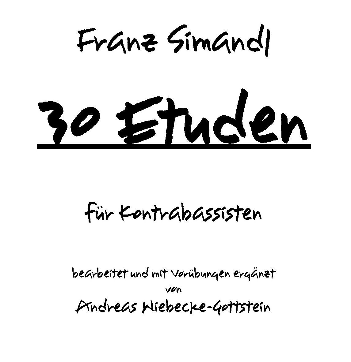 Franz Simandl: „30 Etuden“ als pdf